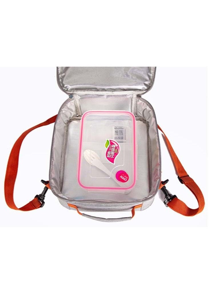 Mei Lifestyle Lunch Bag For Women and Men, Leak Proof Water Resistant Bag Container For Adults, Kids Lightweight Portable Lunch Box For Office Work, Outdoor, Picnic, School etc  - Image 4