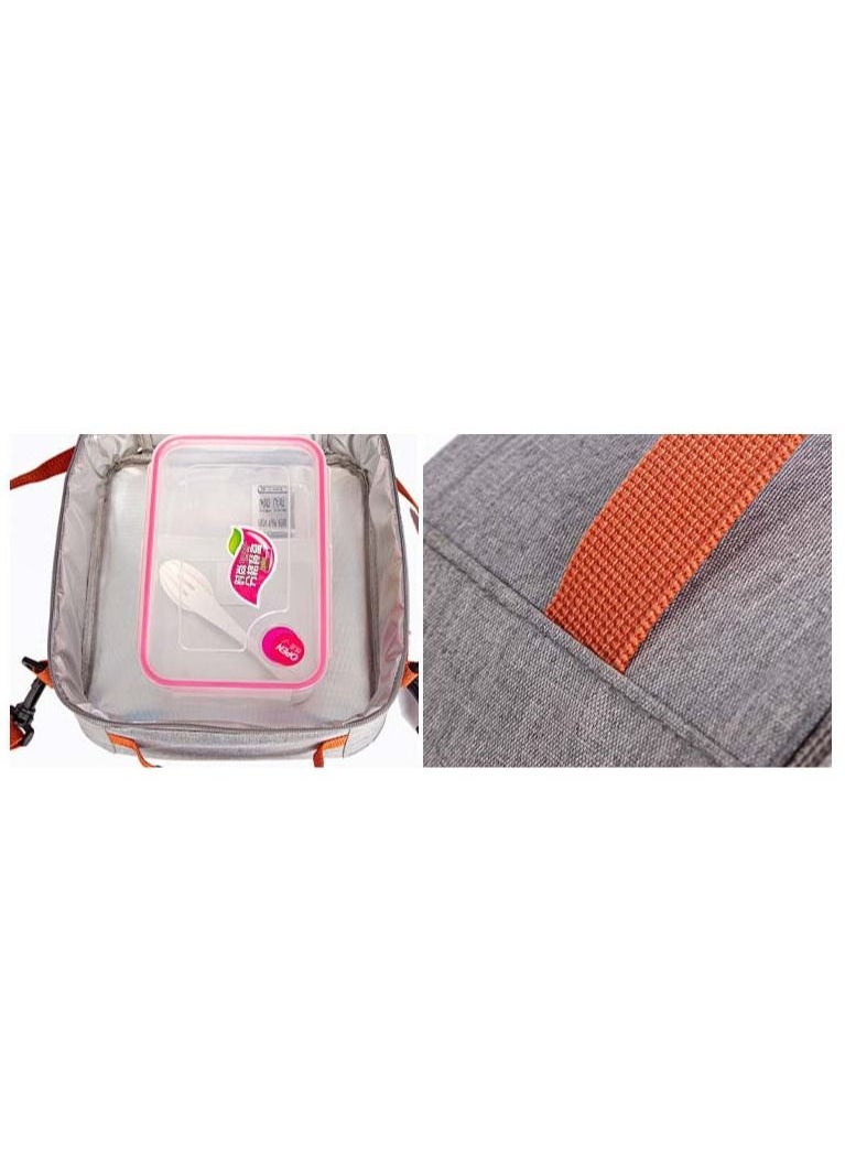 Mei Lifestyle Lunch Bag For Women and Men, Leak Proof Water Resistant Bag Container For Adults, Kids Lightweight Portable Lunch Box For Office Work, Outdoor, Picnic, School etc  - Image 5