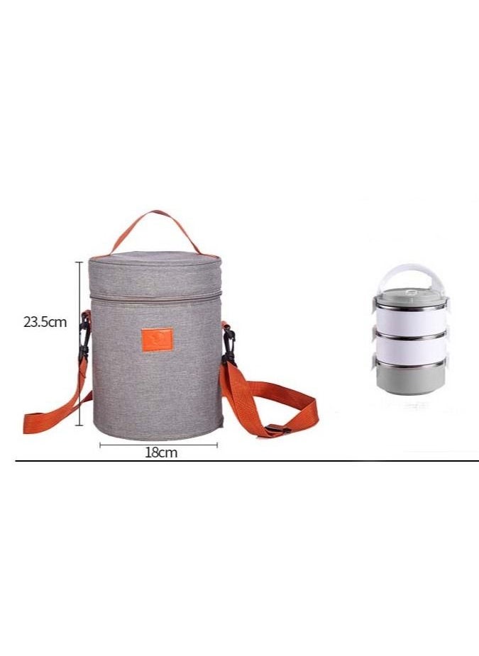 Mei Lifestyle Lunch Bag For Women and Men, Leak Proof Water Resistant Bag Container For Adults, Kids Lightweight Portable Lunch Box For Office Work, Outdoor, Picnic, School etc  - Image 2