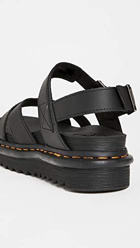 Dr Martens صندل دكتور مارتنز النسائي بحزام كاحل، أسود هيدرو، 5 - Image 4