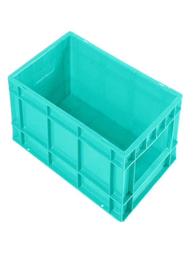 SINGHAL Plastic Crate 500x325x150 MM Light Green, Multipurpose Heavy Duty Portable Crates for storage Bin | Shelf Basket for Large Storage Bin | Vegetable, Fruit, Milk - Image 4