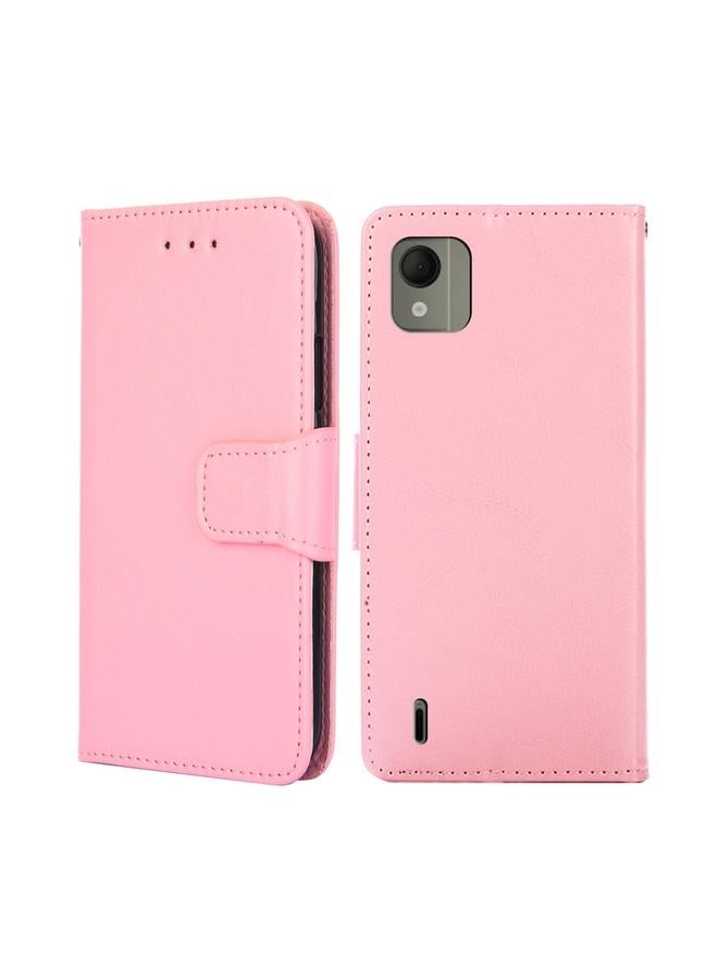 erorex Case For Nokia C110 4G Crystal Texture Leather Phone Case - Image 1