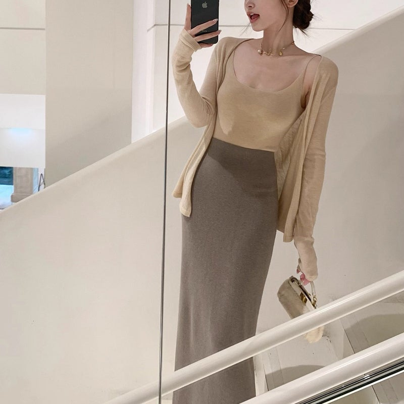 Women's Knit Cardigan and Camisole Set - Image 4