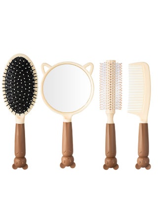 Cute Cartoon Soft and Adorable 4-Piece Set in Chocolate Color - Comb Included - pzsku/Z27ED6D3E6889A58E16C0Z/45/1746219633/c1e3732e-5a43-42a9-bd6d-78cdd04882ae