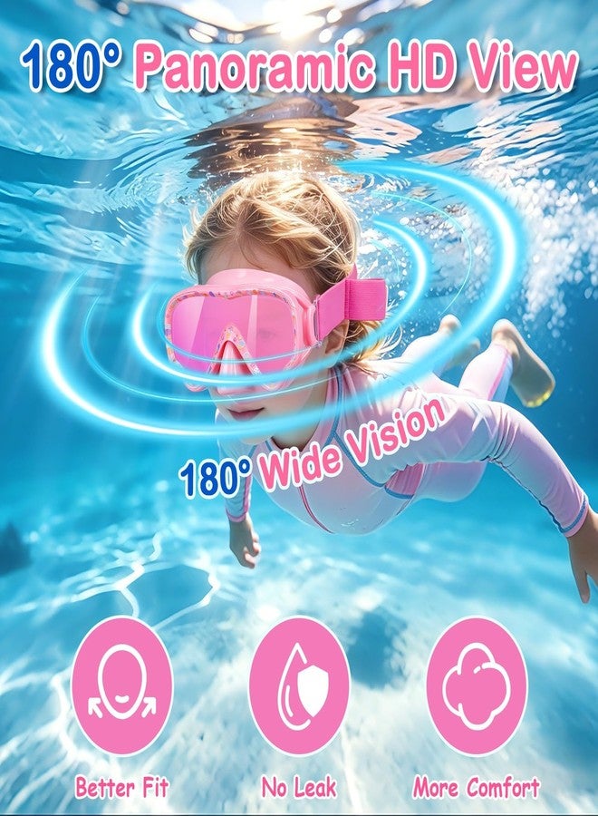 MENOLY Kids Swim Goggles, Anti-Fog Anti-UV Wide View Swimming Goggles with Nose Cover for Kids and Youth Age 5-16 - Image 3