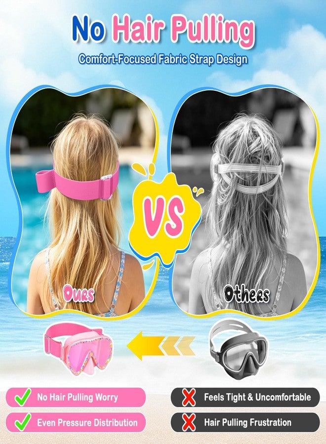 MENOLY Kids Swim Goggles, Anti-Fog Anti-UV Wide View Swimming Goggles with Nose Cover for Kids and Youth Age 5-16 - Image 4