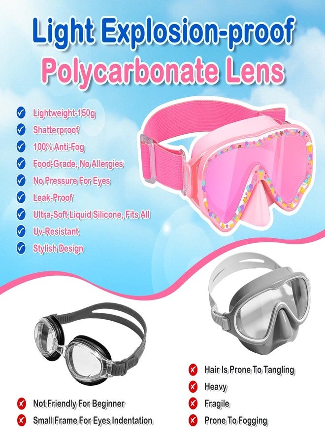 MENOLY Kids Swim Goggles, Anti-Fog Anti-UV Wide View Swimming Goggles with Nose Cover for Kids and Youth Age 5-16 - Image 5