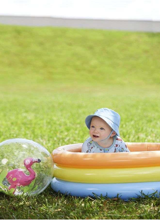 mud pie Mud Pie baby boys Mud Pie Rashguard Swimsuit and Hat Set, Fishing Lure, 3-6 Months US  - Image 4