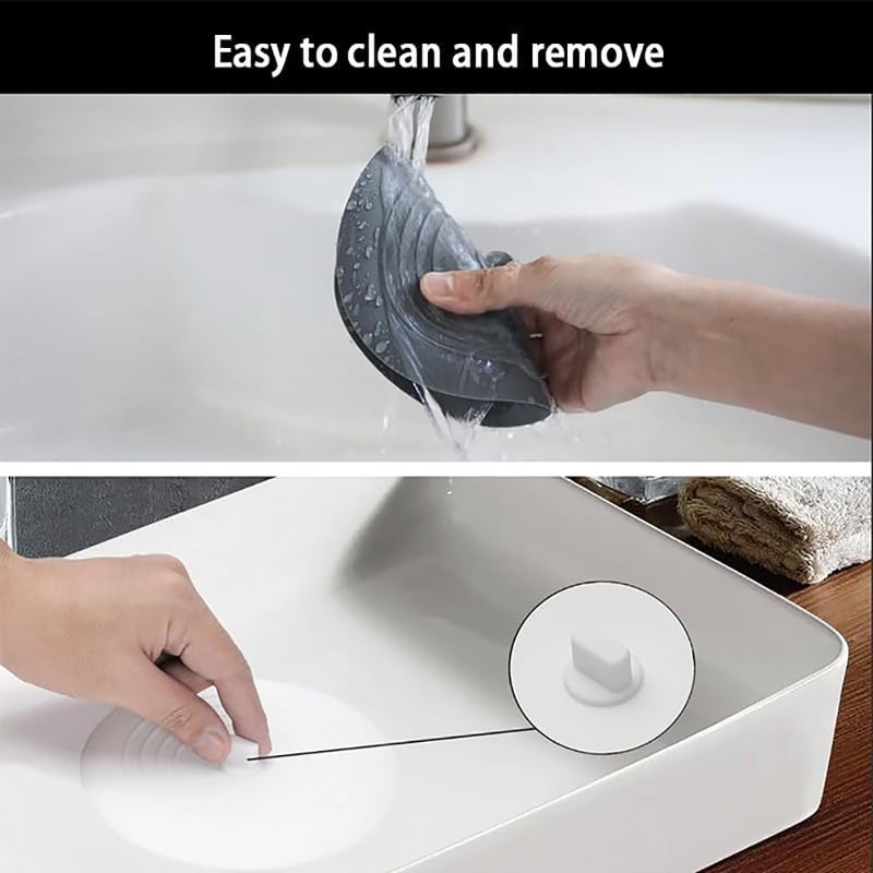 XIAOZHIHUI Tub Stopper 2 Pack,Bathtub Drain Stopper,6 inches Large Silicone Drain Plug,Hair Stopper Flat Suction Cover for Kitchen Bathroom Accessories and Laundry - Image 3