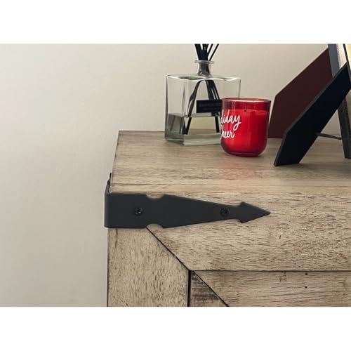 AKBFOX 6inch Furniture Metal Corner Decorative Vintage Cabinet Corner Guards Protectors Right Angle Box Photo Frame Edge Cover Accessories Antique Decoration 4 Pack - Image 3