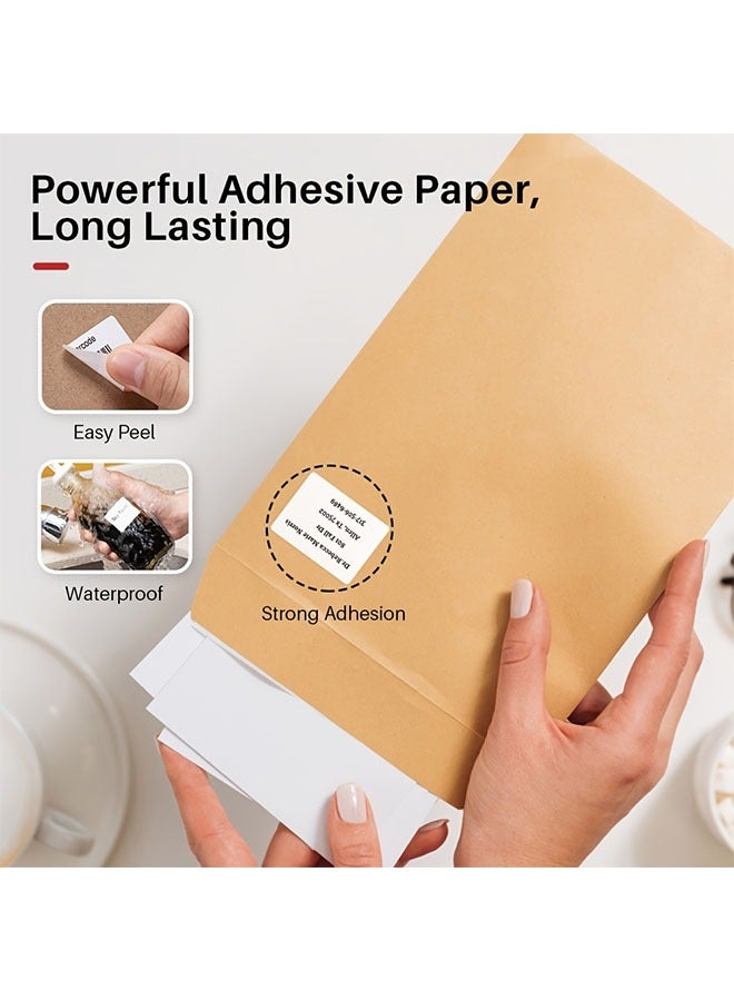 فوميمو 4 علب من الملصقات الحرارية لطابعات M220، M120، M110، و M200، بحجم 40 مم × 30 مم، ملصقات ذاتية اللصق للأسعار والباركود - Image 3