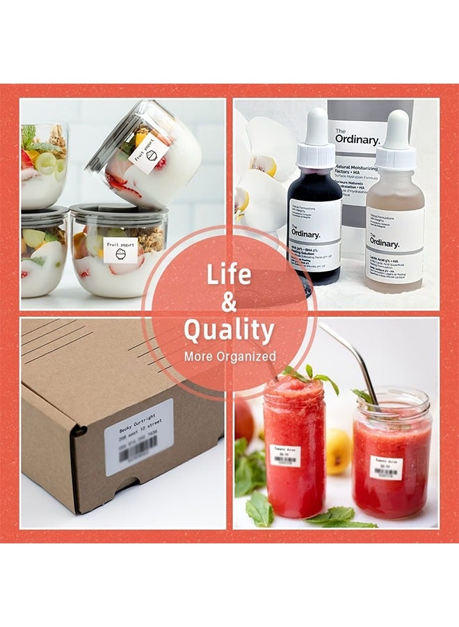 فوميمو 4 علب من الملصقات الحرارية لطابعات M220، M120، M110، و M200، بحجم 40 مم × 30 مم، ملصقات ذاتية اللصق للأسعار والباركود - Image 4