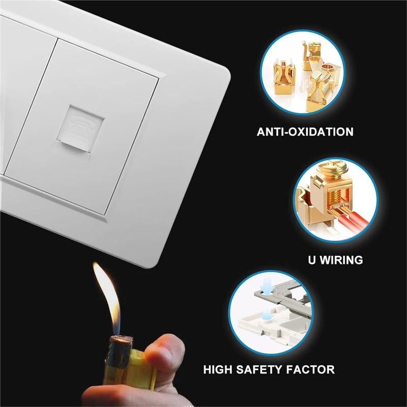3 Gang Black Wall Light Switch Dimmer Panel Power Button For Home 220V 1 Way - Image 4