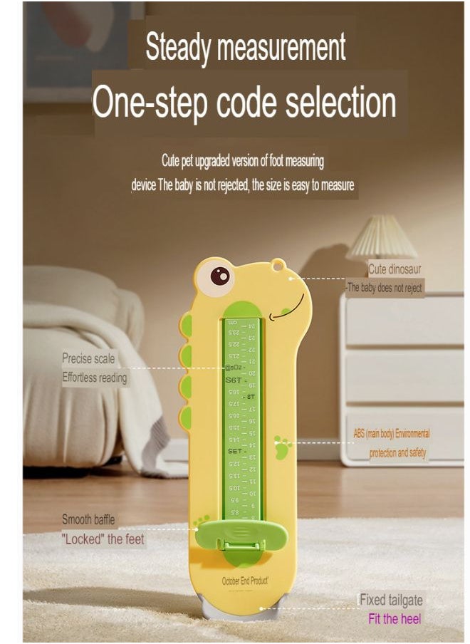 TEN-M JOURNEY Foot Measure for Children, Shoe Measuring Devices 24cm, Dual Scale Size, Infant Cartoon Foot Measurer, Feet Measuring Ruler Easy to Use, Professional Kids Shoe Sizer  - Image 3