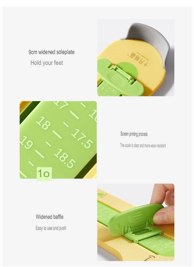 TEN-M JOURNEY Foot Measure for Children, Shoe Measuring Devices 24cm, Dual Scale Size, Infant Cartoon Foot Measurer, Feet Measuring Ruler Easy to Use, Professional Kids Shoe Sizer  - Image 4