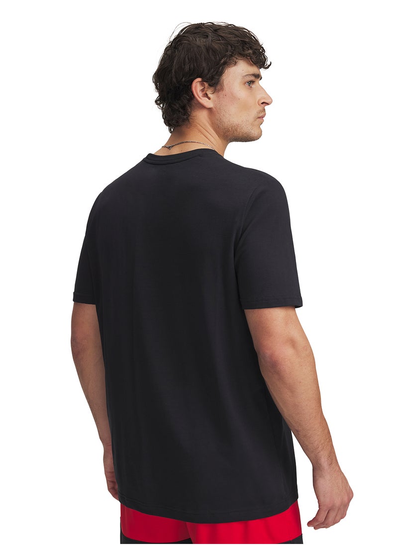 UNDER ARMOUR Men's 60/40 Hoops Net Short Sleeve T-shirt  - Image 2