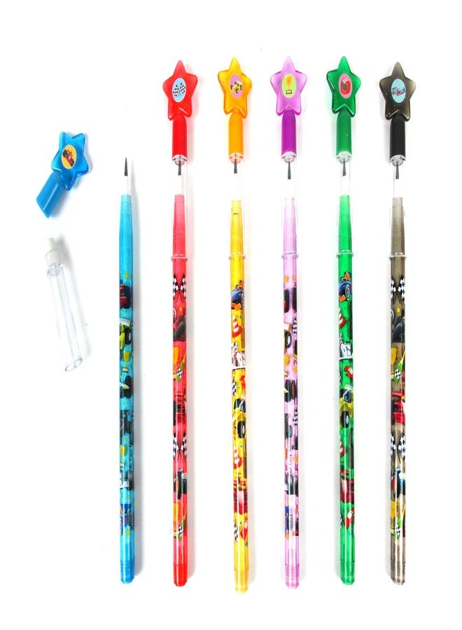 TINYMILLS 24 Pcs Race Car Stackable Pencil Assortment with Eraser for Party Favors Goodie Bag Stuffers VBS Classroom Rewards Carnival Prize - Image 5