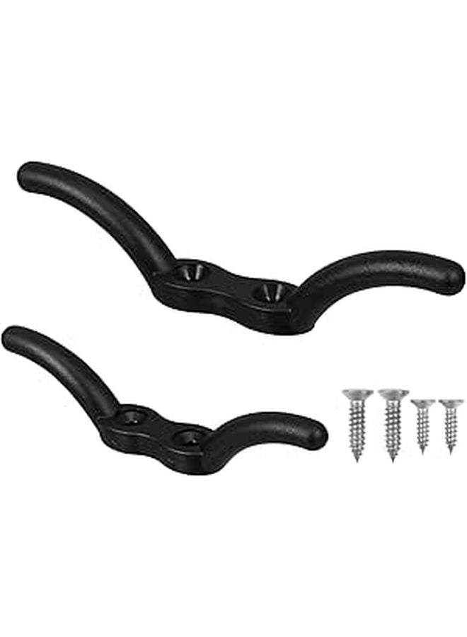 Nylon Flagpole Rope Cleat Hook 2 Pcs 113mm 152mm for Outdoor Patio Garden Hardware - Image 1