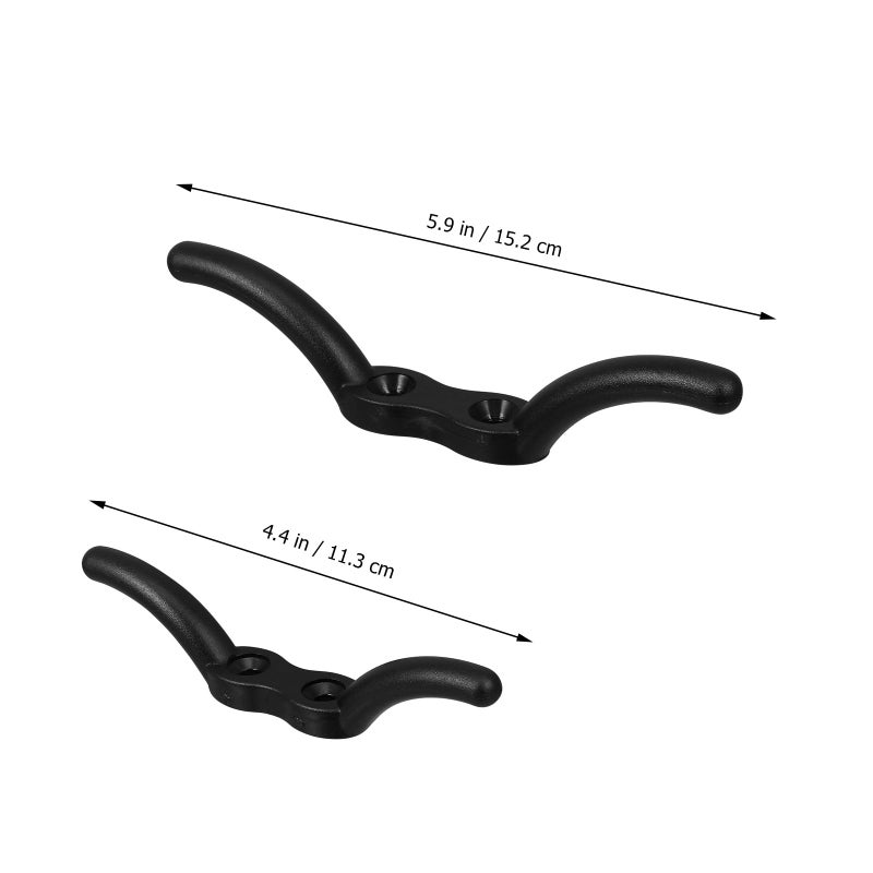 Nylon Flagpole Rope Cleat Hook 2 Pcs 113mm 152mm for Outdoor Patio Garden Hardware - Image 3