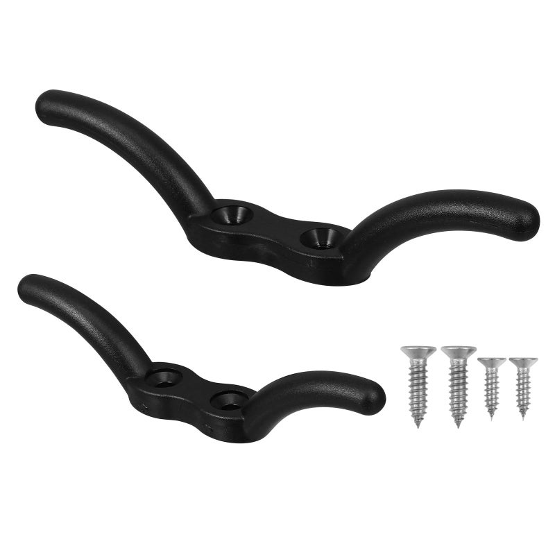 Nylon Flagpole Rope Cleat Hook 2 Pcs 113mm 152mm for Outdoor Patio Garden Hardware - Image 2