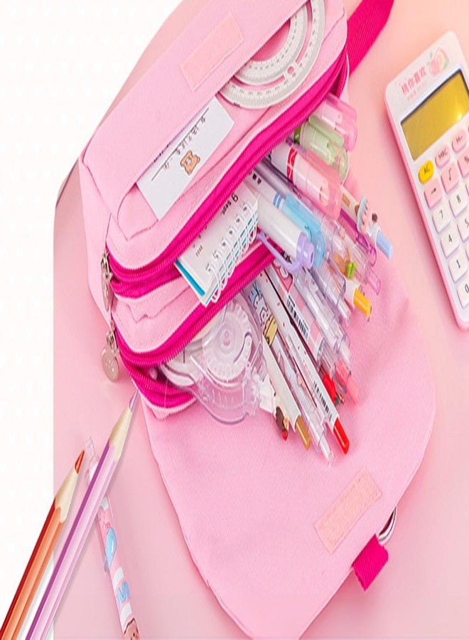 Storio Pencil Box Pouch for School Kids Girls & Boys Aesthetic | Cute Stationary Compass Box Case Organiser | Travel Pouch Organiser - Image 3