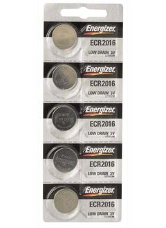 Energizer CR2016 Lithium Battery 3V, 5 Pack 