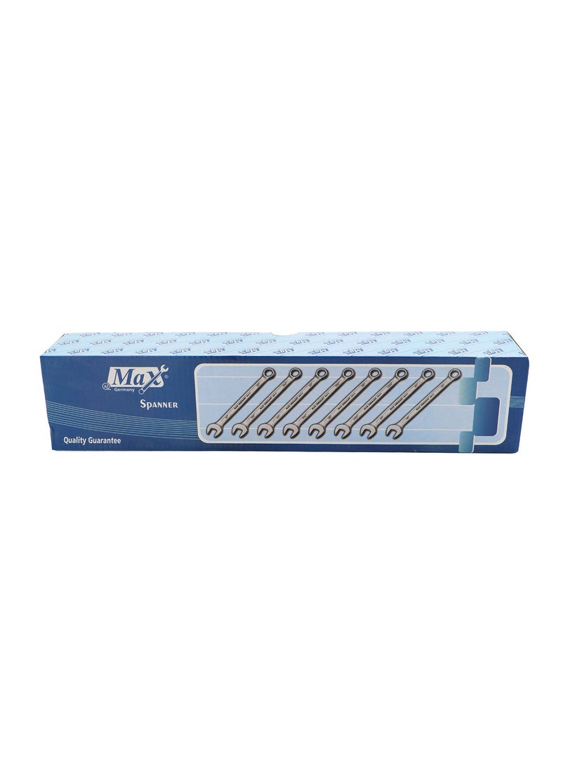 Max Germany Max Germany 3306-AF-08 Combination Spanner Set, 8 Pieces  - Image 3