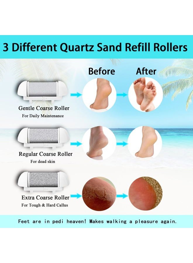 CIVYPRO Electric Foot Callus Remover- Long Service Time, Rechargeable Electronic Foot File- Ideal Gift, Professional Pedicure Tools, Waterproof Foot Scrubber, Pedicure Kit Feet Care for Dead Skin (White) - Image 5