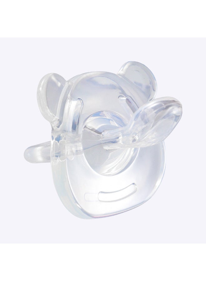 Liquid Super Soft Bear Pacifier Anti-flatulence Silicone Baby Sleeping Type Baby Play Mouth Pinduoduo