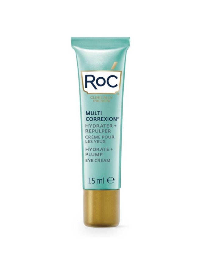 RoC - Multi Correxion Hydrate + Plump Eye Cream - 3-in-1 - Lift and Firm The Eye Contour - with Hyaluronic Acid - 15ML - Image 2