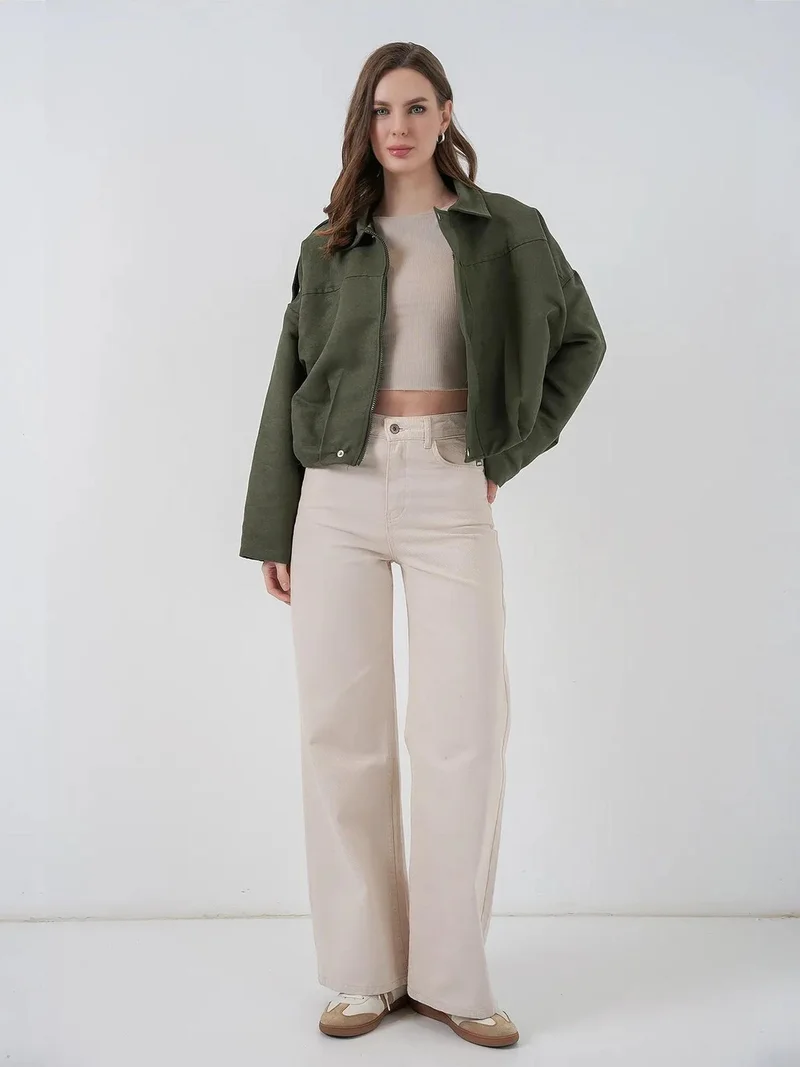 بيغ دارت جاكيت بسحاب كبير الحجم من بي دارت