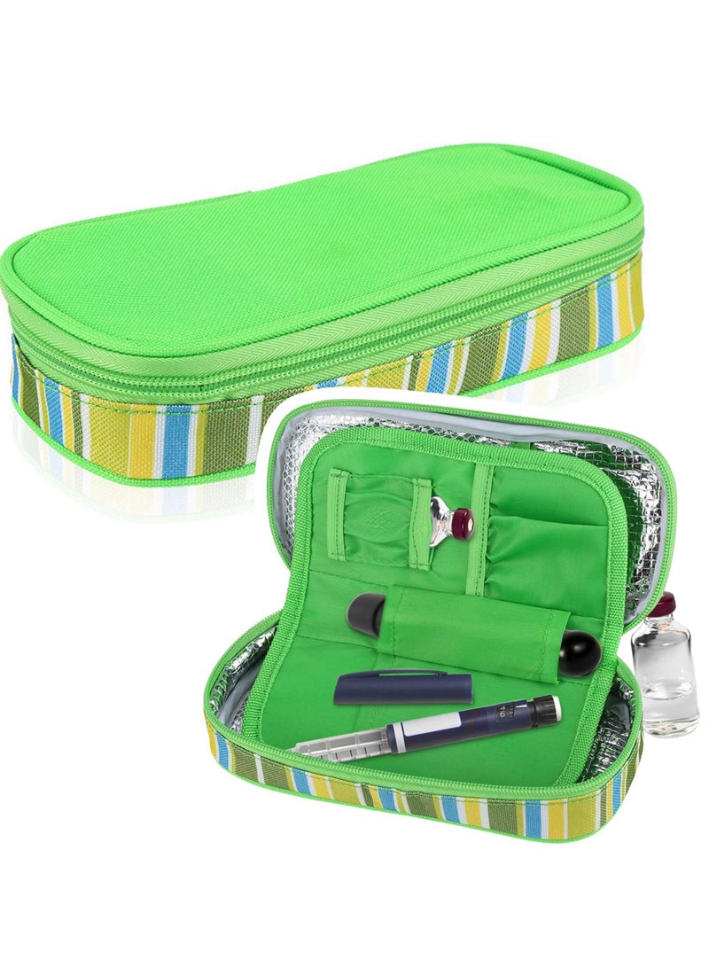 Insulin Pen Cooler Travel Case, Diabetic Medication Insulated Cool Organizer, Reusable Ice Packs, for Insulin Pen  Medication Diabetic Supplies for The Daily Life and Trip, Multi-layer design - Image 1