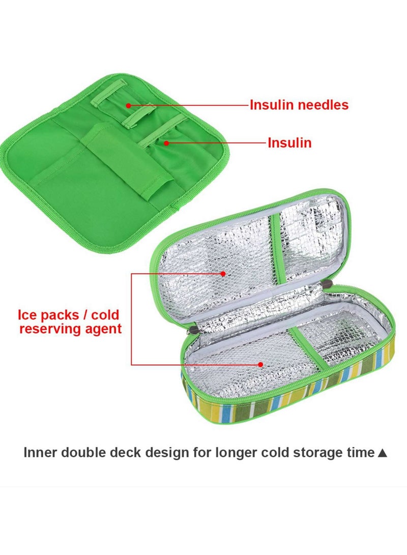 Insulin Pen Cooler Travel Case, Diabetic Medication Insulated Cool Organizer, Reusable Ice Packs, for Insulin Pen  Medication Diabetic Supplies for The Daily Life and Trip, Multi-layer design - Image 5