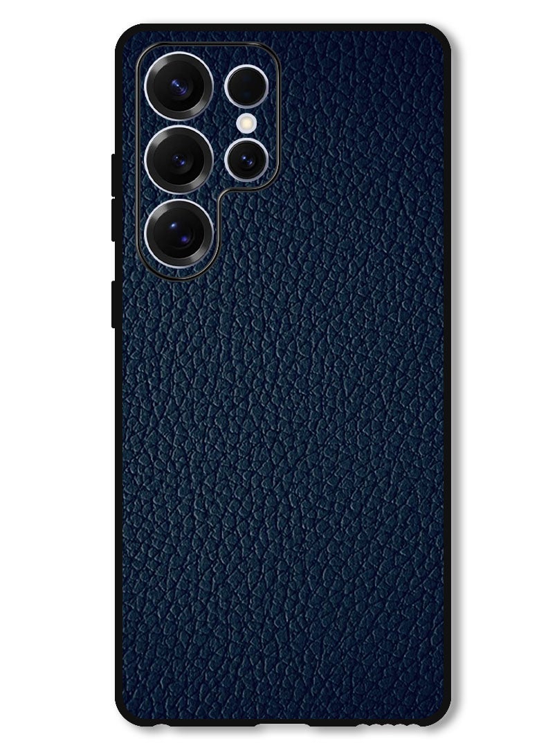 Theodor غطاء واقي مضاد للخدش ومقاوم للصدمات لهاتف سامسونج جالاكسي S25 ألترا بنمط جلد أزرق - Image 1