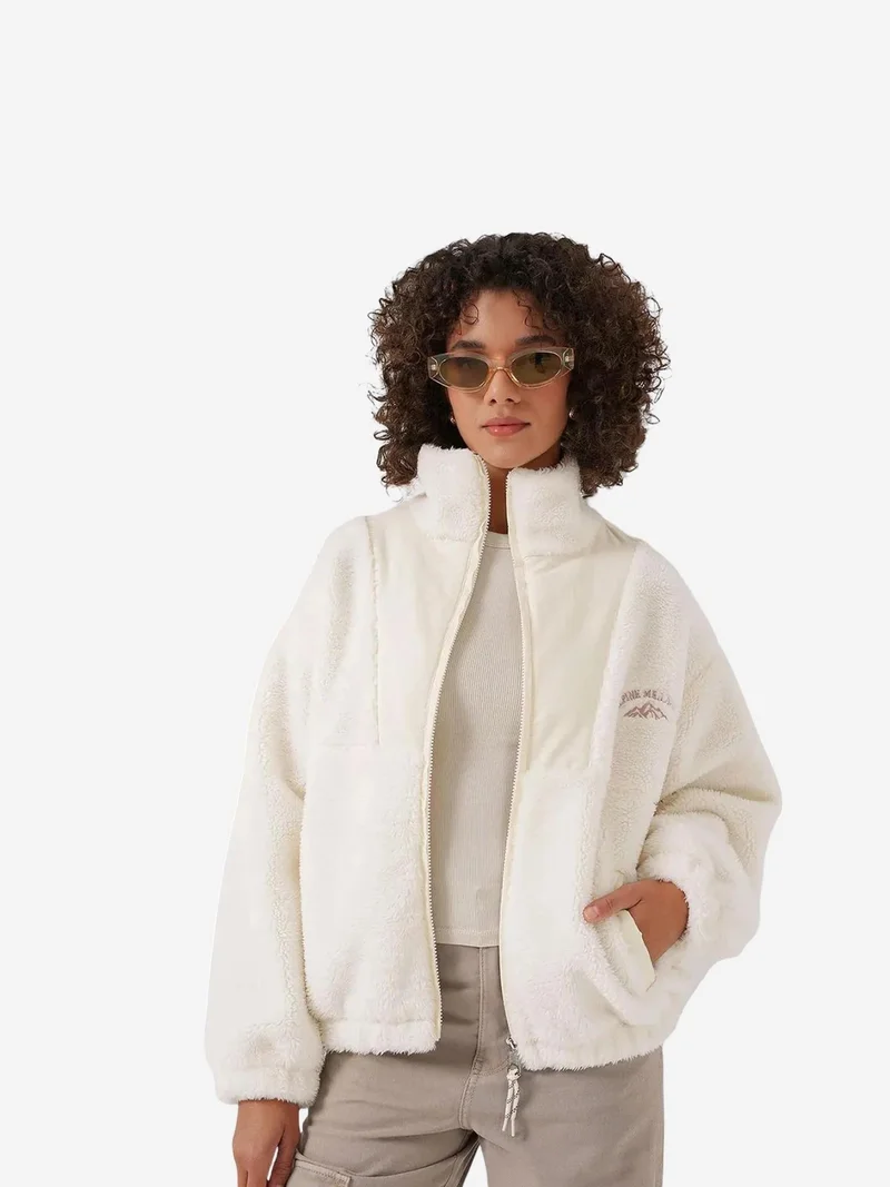 BIG DART BDART Hooded Plush Faux Fur Coat