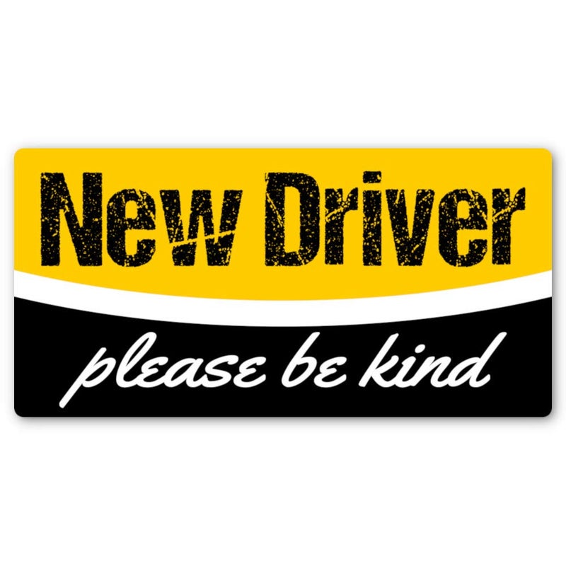 New Driver Magnet Easily Removable for Instant Transfers Between Cars Keep Your Student Driver Safe with a Design Thats Not Embarrassing 75 X 375 Inch