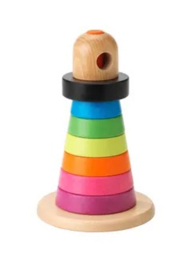 Mula Stacking Rings Multicolour Beech 