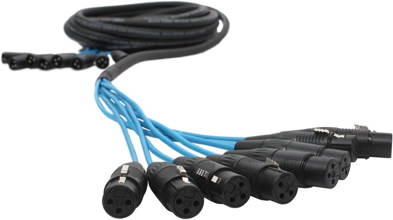 Elite Core PEX830 8 Channel Fan To Fan XLR Extension Snake - 30 Feet - Image 2
