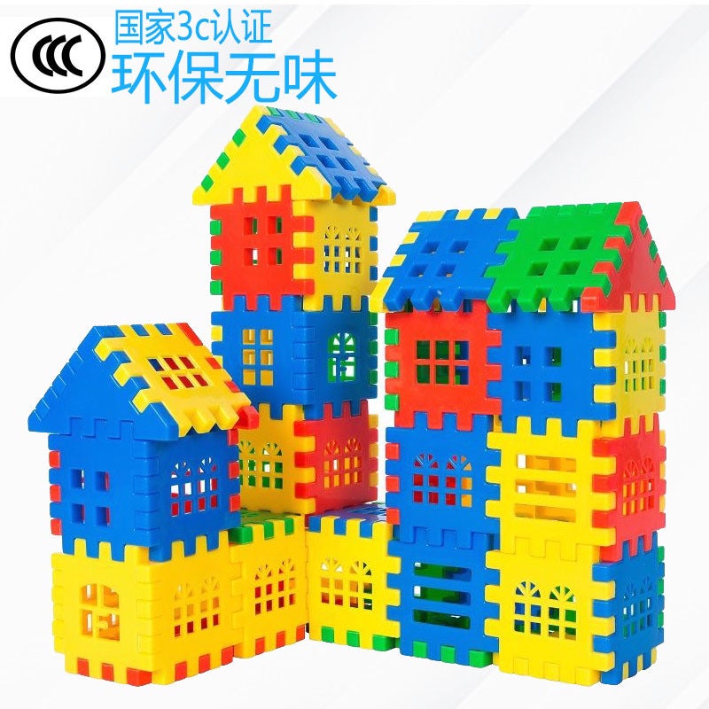 Children'S Educational Toys Large House Building Blocks Digital Inserts Piece Toys Kindergarten Handmade House Gift - Image 2