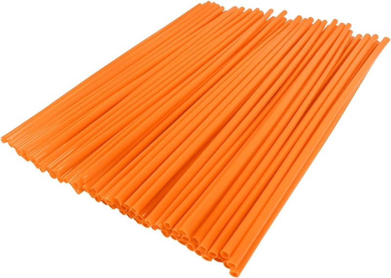 COBIKE 72Pcs Universal Spoke Skins Covers，Wheel Spoke Wraps Skins Pipe Trim Decoration Protector For Motorcycle Dirt Bike Yamaha Honda BMW Suzuki Kawasaki(Orange) - Image 3