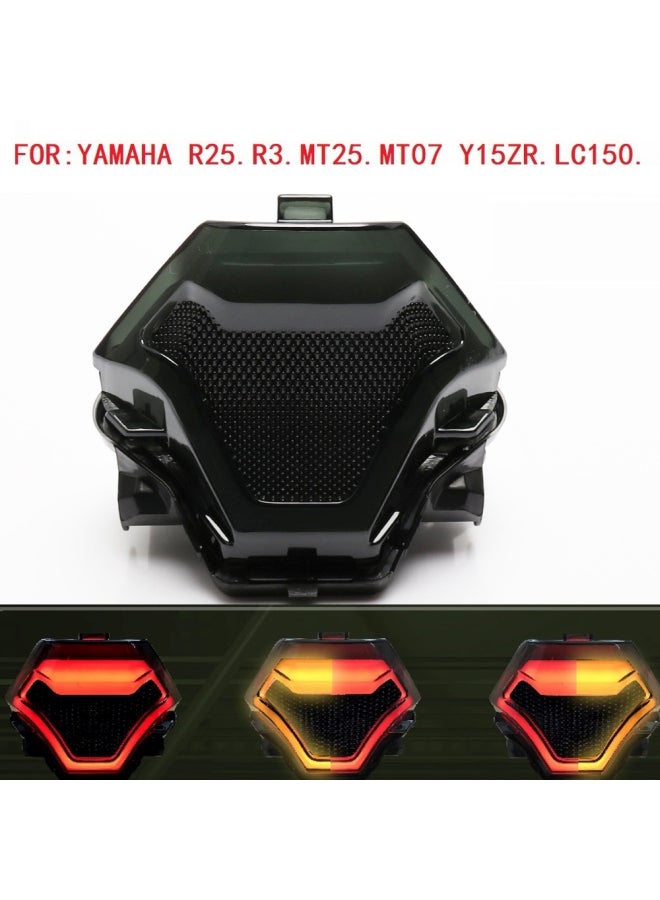 Loquat Motorcycle Brake Light Tail Lamp with LED Turn Signals - Image 3