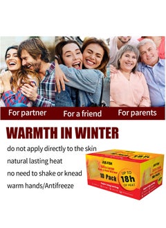 JUE-FISH 10 Packs Self Adhesive Universal Body Warmer Long Lasting Thermal Sticker Foot Warmer Winter Outdoor Activities Office or Home Use  - Image 4