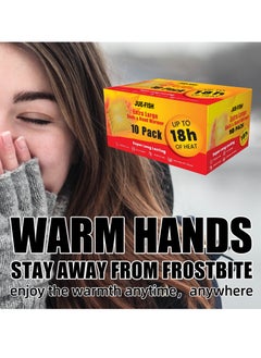 JUE-FISH 10 Packs Self Adhesive Universal Body Warmer Long Lasting Thermal Sticker Foot Warmer Winter Outdoor Activities Office or Home Use  - Image 5
