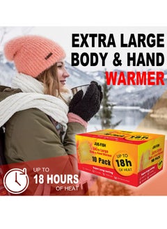 JUE-FISH 10 Packs Self Adhesive Universal Body Warmer Long Lasting Thermal Sticker Foot Warmer Winter Outdoor Activities Office or Home Use  - Image 2