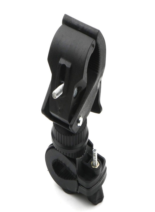 Rowiz 4pcs Universal Bike Bicycle Flashlight Lamp Mount Clamp Stand Holder 360º Rotation, Black - Image 2
