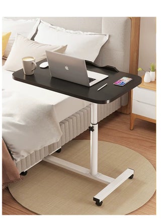 Mobile Overbed Table with Wheels, Adjustable Bedside Table 55x32cm Black - pzsku/Z27EEF1E739EC5E7E1041Z/45/_/1736617189/c5ba4a65-5c78-4038-ab66-249e7354828c