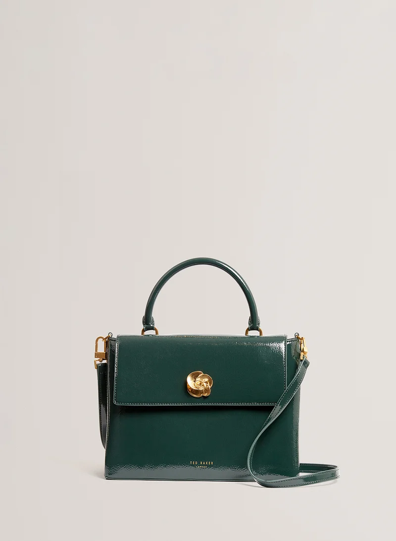 تيد بيكر Rosenau Raose Detail Crinkle Top Handle Satchels