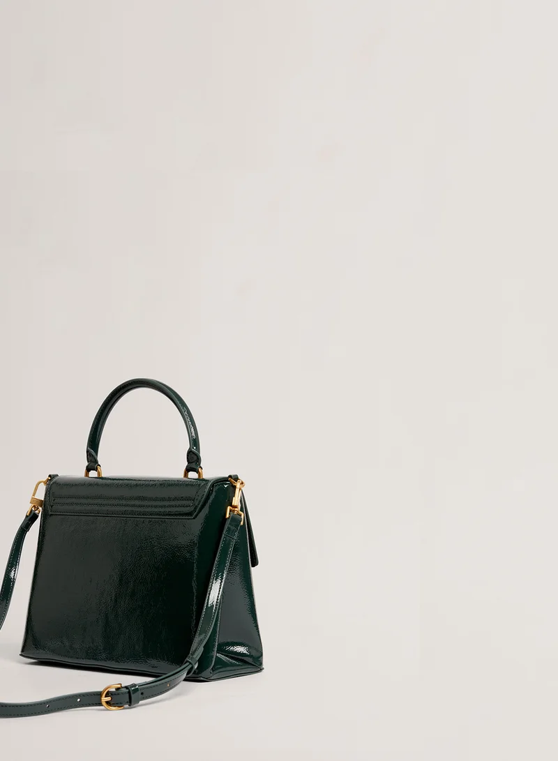 Ted Baker Rosenau Raose Detail Crinkle Top Handle Satchels