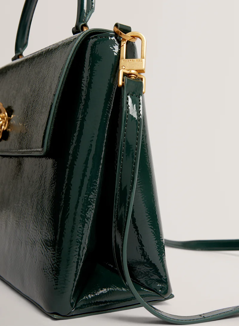 Ted Baker Rosenau Raose Detail Crinkle Top Handle Satchels