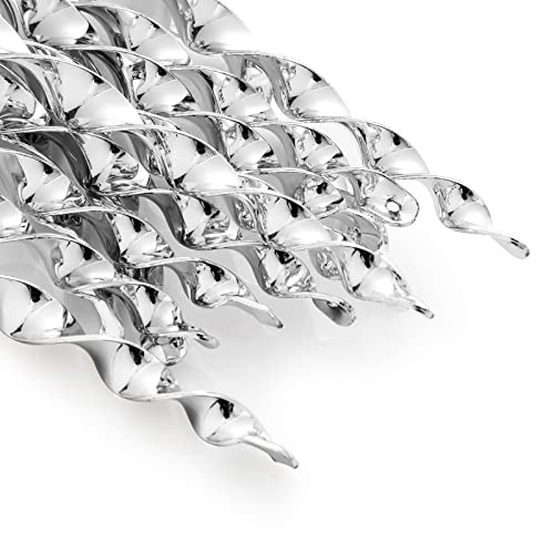 OFFO Bird Scarer Rods, 11.5 in (15 PCS) Reflective Bird Device Outdoor Bird Scarer to Keep Pigeon and Woodpecker Away from Garden or Yard, Silver - Image 1